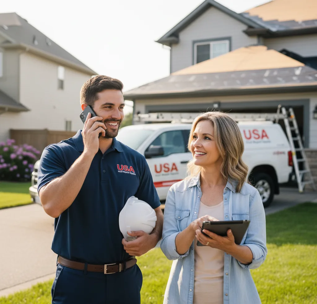 USA Roof Repair Experts customer support in Ripley